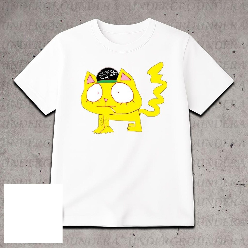 Wifiskeleton Suburban Daredevil Album Scaredy Cat TShirt White